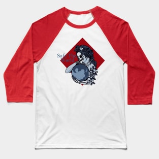 SAFE THE WORLD, Band Merchandise, Skull Design, Skate Design Baseball T-Shirt